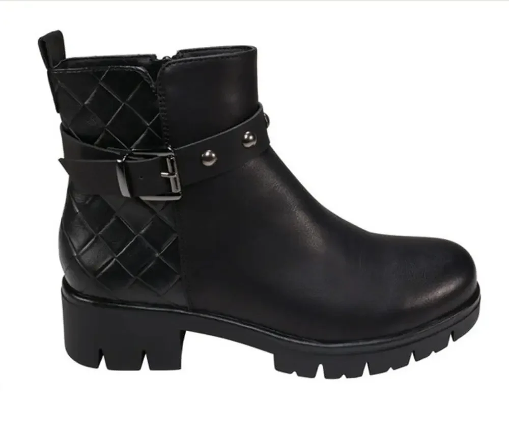 New GC Georgia Black Bootie Biker 9.5M